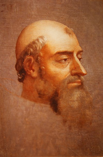 Retrato de Clemente VII (óleo sobre ardósia) de Sebastiano del Piombo